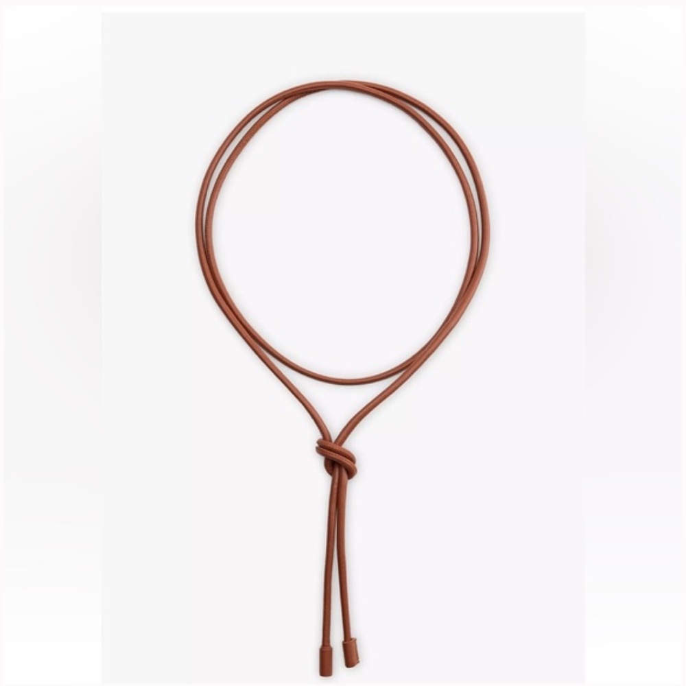 Zara Brown Leather Wrap Belt